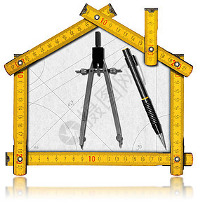 房屋项目     黄木环景职场乐器铅笔厘米工程工匠测量工程师罗盘装修图片