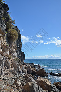 狂野和岩石海岸图片