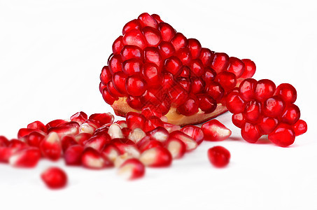详细石榴图红色甜点维生素皮肤果汁种子食物水果热带浆果图片