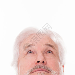 英俊 年长男子胡须男性灰色男人祖父老年白色胡子头发图片