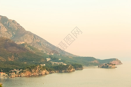 黑山巴尔亚得里亚海沿岸的风景图片