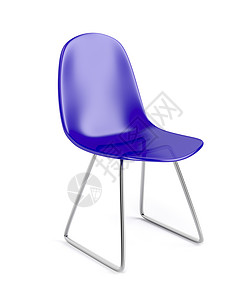 蓝塑料椅金属蓝色座位合金椅子餐椅家具办公室图片
