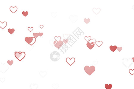 情人心脏设计浪漫绘图计算机粉色背景图片