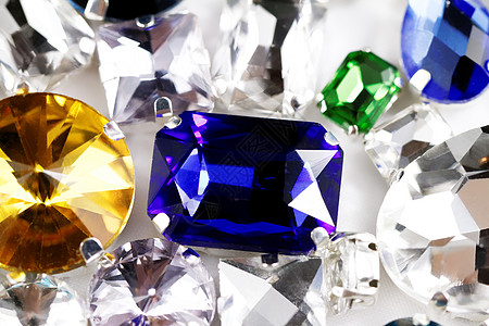 水晶螺旋玻璃蓝色反射奢华插图白色宝石石头绿色首饰图片