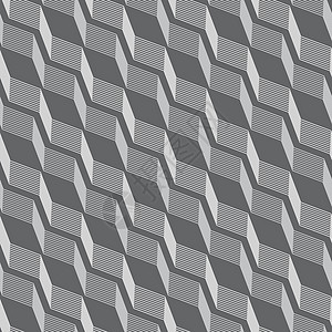 带有灰色条纹对角边面框罩的单色模式平铺织物几何马赛克白色几何学墙纸装饰品对角线图片