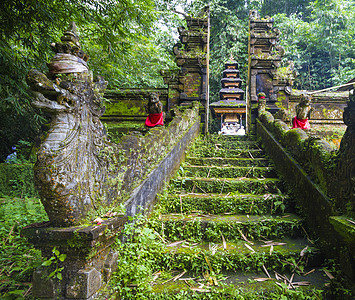 印度尼西亚乌布德巴厘寺庙传统精神信仰废墟建筑上帝建筑学日出热带吸引力图片