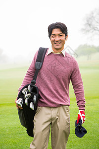 高尔夫球袋高尔夫球场毛衣背心高清图片