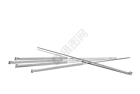 针灸针保健康复摄影治愈平衡治疗疗法工具黑色外科图片