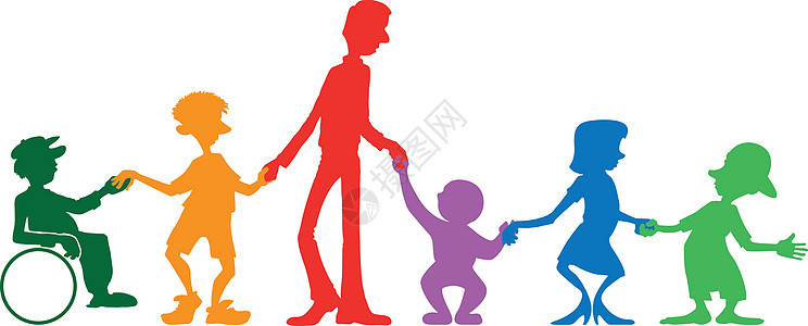 多代家庭母亲婴儿女士父亲女儿紫色绘画圆圈男人计算机图片