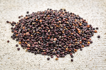 黑quinoa谷物木头粮食种子食物乡村白色图片