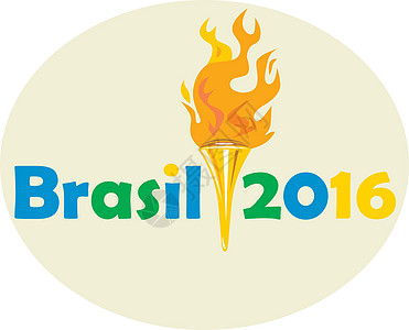 2016年巴西夏季运动会火炬火焰游戏世界插图竞赛锦标赛艺术品运动图片