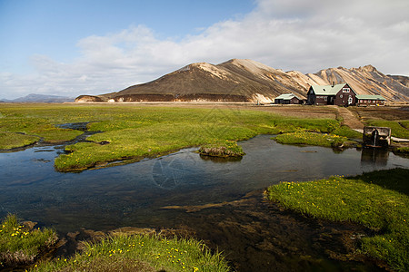 冰岛山地景观荒野岩石地热圆圈高地旅行沙漠旅游远足风景图片