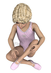 小芭蕾舞女艺术粉色姿势演员舞蹈家童年戏服短裙芭蕾舞女性图片