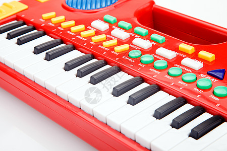 玩具钢琴黑色音乐红色塑料婴儿孩子黄色白色乐器娱乐图片