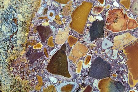红铁石岩历史古生物学红土地质学纹理地球岩石宏观矿物科学图片