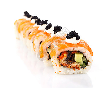寿司卷海鲜午餐寿司黄瓜产品小吃美食文化海藻鳗鱼图片