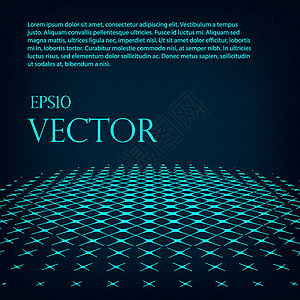 虚拟电传媒介背景 Eps 10长方形技术马赛克多边形网格射线插图网络金属屏幕图片