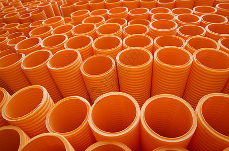 橙色工业可塑塑料管大集团全框架高清图片