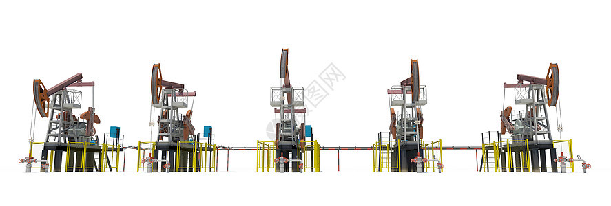浮油泵 前视线 孤立图片