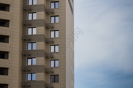 现代住宅楼房玻璃蓝色建筑物白色商业金融窗户天空建筑银行图片