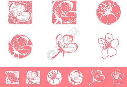 设计套件花园植物标识插图图片