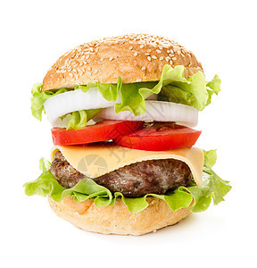 汉堡包烧烤洋葱牛肉美食烹饪菜单沙拉汉堡营养午餐图片