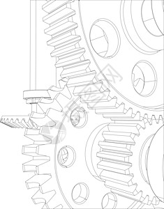由齿轮 轴承和轴承组成的减压器图片