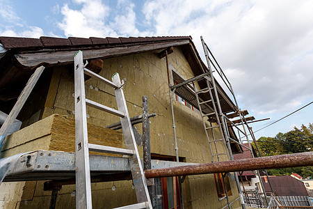 农村住宅的建造或修缮工作建筑学窗户壁板住房安全塑料修理梯子建筑图片