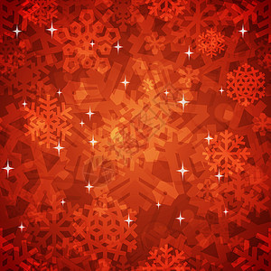 圣诞失落的无缝红雪花样板图片