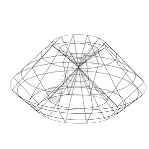 3D 电线框架转换物体渲染建筑师运动科学卵形建筑学螺旋标识代数金属图片