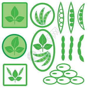 大豆图标营养植物食物纤维蔬菜豆类小吃种子农业叶子图片