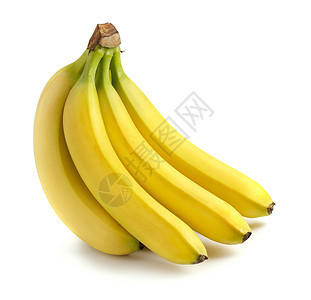 香蕉早餐热带节食农业丛林食物水果美食白色皮肤图片