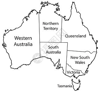 澳大利亚领土概况 澳大利亚领土纲要背景图片