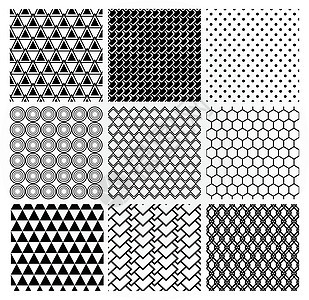 几何无缝的单色背景图案墙纸六边形包装框架三角形打印砖块礼品装饰品几何学图片