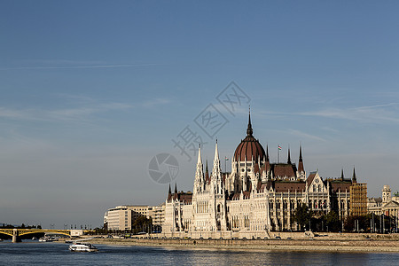 布达佩斯匈牙利议会和多瑙河会议建筑学圆顶建筑地标照明图片