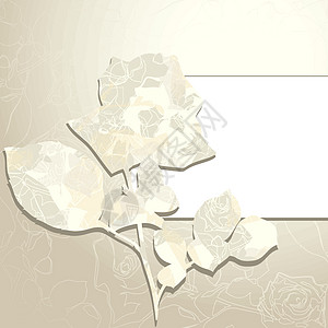 花层背景横幅艺术标签奢华花园玫瑰卡片剪贴簿问候语框架图片