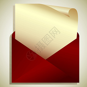 红色信封网络剪贴簿问候语卡片框架邮件办公室商业笔记礼物背景图片