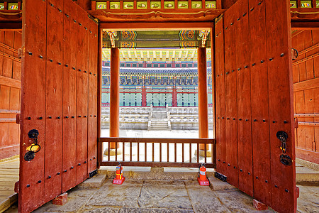 韩国传统建设文化花园旅行异国外观情调废墟天空旅游地方图片