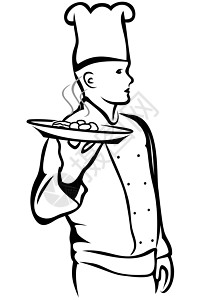 厨主食物蔬菜厨房工作酒店男性职业美食餐厅白色图片