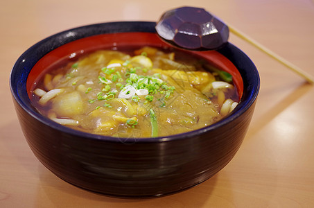 日本面条咖哩汤食物菜单面条桌子钢包汤面风格美食盘子图片