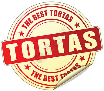 tortas 红色贴纸背景图片