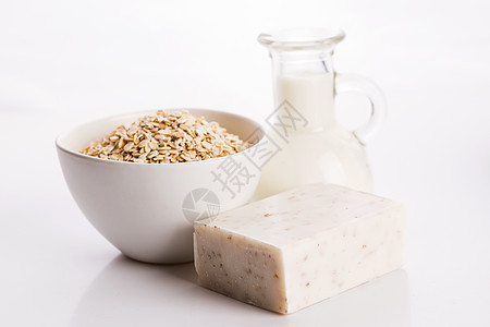 燕麦肥皂药品身体疗法擦洗矿物皮肤产品芳香呵护水疗图片