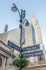 曼哈顿中城大中央交叉路口大楼图片
