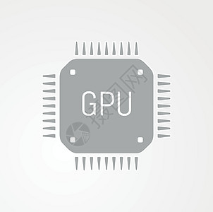 GPU 图形处理单位图标高清图片