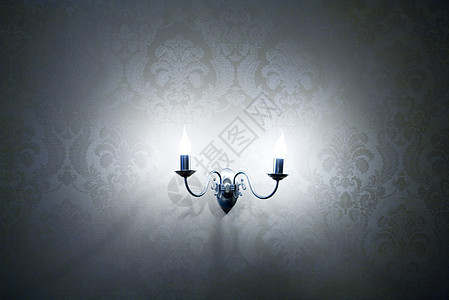 墙上的灯光和微妙的光线照明装饰气氛奢华灯泡吊灯优美玻璃背景图片