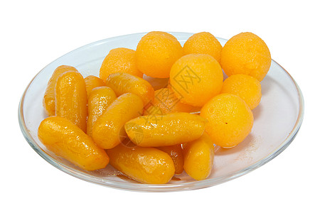 甜甜的金子和豆粉玻璃甜点糖果黄色蜜饯图片