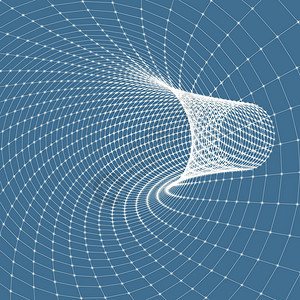 3d矢量图解的隧道网格摘要活力节点科学网络学习技术力量墙纸高科技格子图片