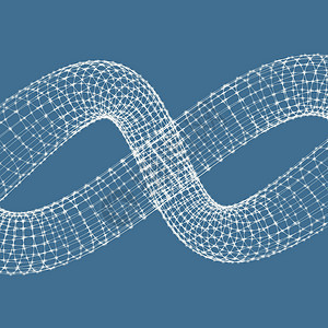 螺旋3D矢量说明纳米科学化学漩涡活力曲线学习网格研究技术图片