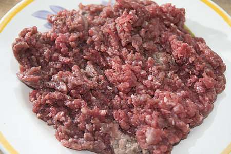 肉片营养地面红色牛肉食物烹饪白色饮食倾斜美食背景图片