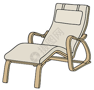 放松椅卡通片座位沙发休息室保姆白色椅子客厅家庭家具图片